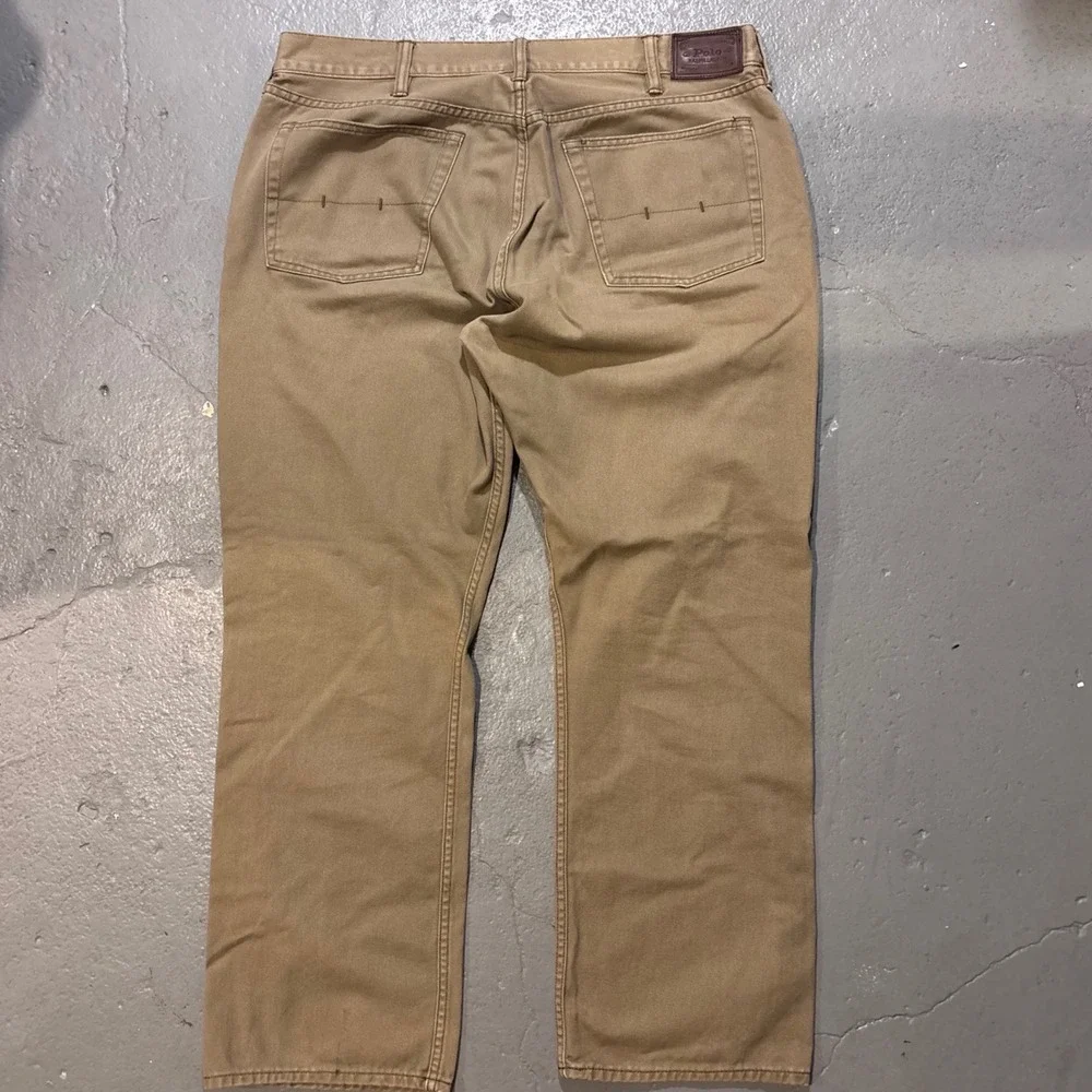 Polo Ralph Lauren Dungarees Men 38/30 Tan Straight Leg Khaki Pants